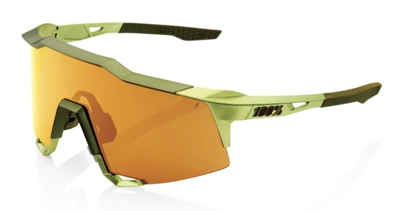 Okulary 100% SPEEDCRAFT Matte Metallic Viperidae - Bronze Multilayer Mirror Lens (Szkła Brązowe Lustrzane Wielowarstwowe 16% + Szkła Przeźroczyste LT