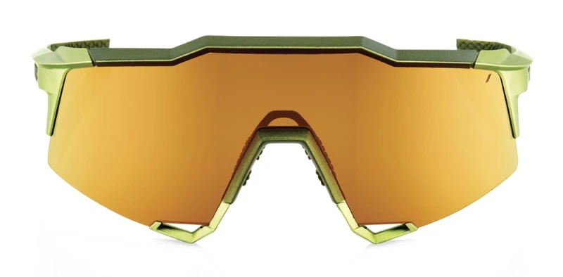 Okulary 100% SPEEDCRAFT Matte Metallic Viperidae - Bronze Multilayer Mirror Lens (Szkła Brązowe Lustrzane Wielowarstwowe 16% + Szkła Przeźroczyste LT