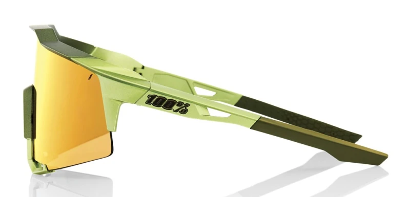 Okulary 100% SPEEDCRAFT Matte Metallic Viperidae - Bronze Multilayer Mirror Lens (Szkła Brązowe Lustrzane Wielowarstwowe 16% + Szkła Przeźroczyste LT