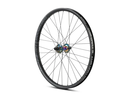 Koło Shield 26" tylne, singlespeed, 135x10mm, 32 otwory, driver 10T, czarne anodowane z piastą w kolorze petrol