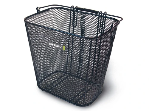 Kosz na tylny bagażnik BASIL CARDIFF mocowanie na haki, stalowy czarny (NEW)