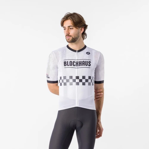 Koszulka kolarska #Giro109 Blockhaus, white/black, rozmiar XL