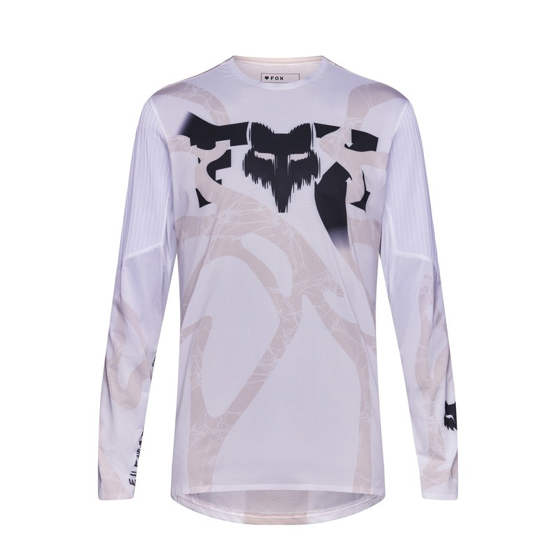 KOSZULKA ROWEROWA Z DŁUGIM RĘKAWEM FOX FLEXAIR DIFFUSE SE WHITE XL