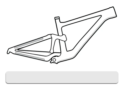 Osłona na ramę LIZARDSKINS CLEAR Protective Frame Wrap - Small przezroczysta połysk (NEW 2023)