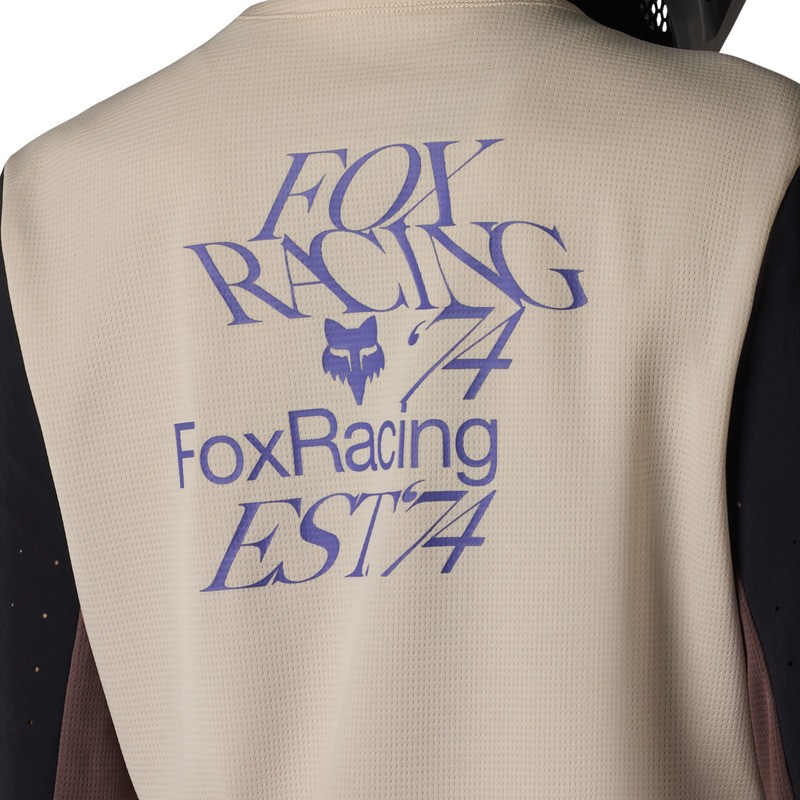 KOSZULKA ROWEROWA Z DŁUGIM RĘKAWEM DAMSKA FOX DEFEND PARK CHALK XL