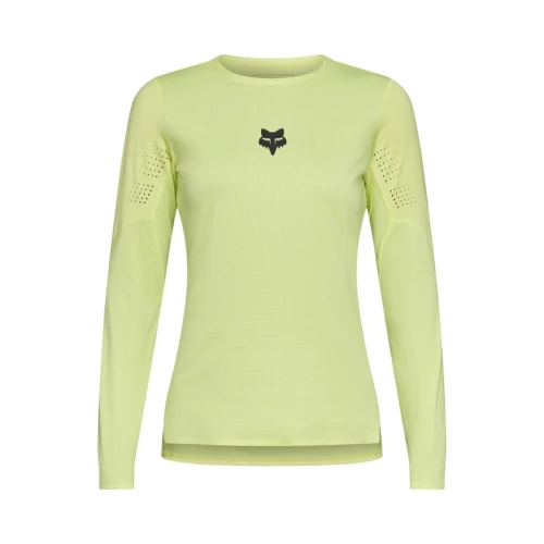 KOSZULKA ROWEROWA Z DŁUGIM RĘKAWEM DAMSKA FOX FLEXAIR LIME XL