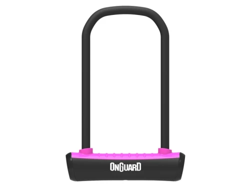 Zapięcie rowerowe ONGUARD NEON 8153PN U-LOCK - 115mm 230mm - uchwyt + 2 x Klucze różowe