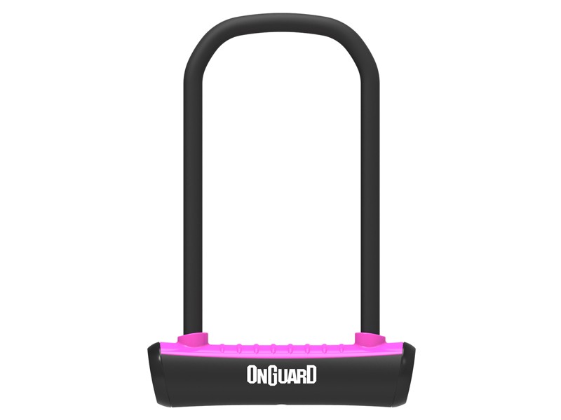 Zapięcie rowerowe ONGUARD NEON 8153PN U-LOCK - 115mm 230mm - uchwyt + 2 x Klucze różowe