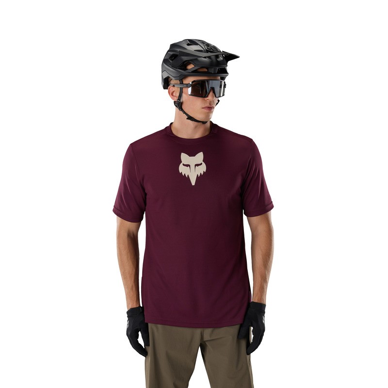 KOSZULKA ROWEROWA FOX RANGER HEAD DARK MAROON XXL
