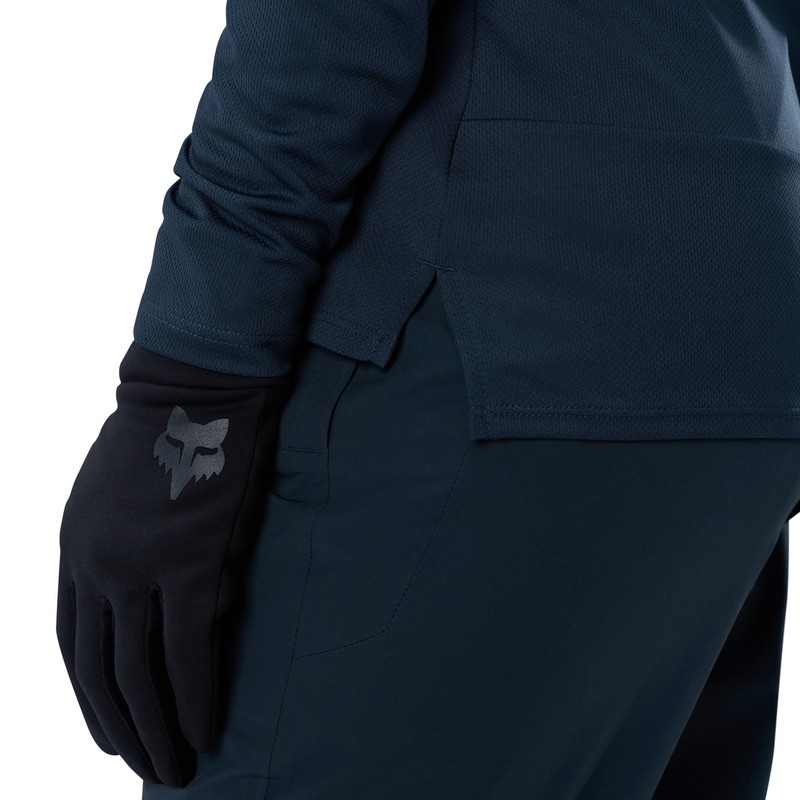 KOSZULKA ROWEROWA Z DŁUGIM RĘKAWEM DAMSKA FOX RANGER HEAD GALAXY BLUE M