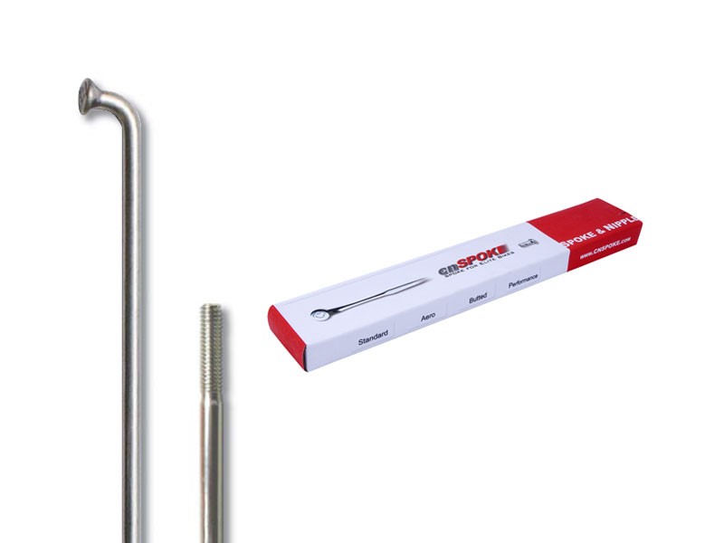 Szprychy CNSPOKE STD14 2.0-2.0-2.0 stal nierdzewna 254mm srebrne + nyple 144szt.