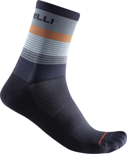 Skarpetki kolarskie Scia 12, light steel blue/pop orange-savile blue, rozmiar S/M (towar nowy)