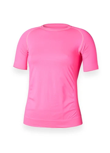 Podkoszulek damski kr/rękaw Elene, różowy fluo, XS/S (towar nowy)
