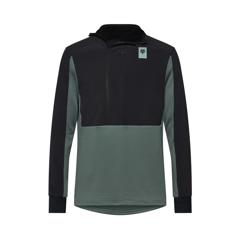 BLUZA ROWEROWA Z KAPTUREM FOX DEFEND THERMAL HOODIE SAGE S
