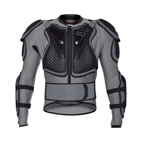 KOSZULKA Z OCHRANIACZAMI FOX TITAN SPORT CLOUD GREY S
