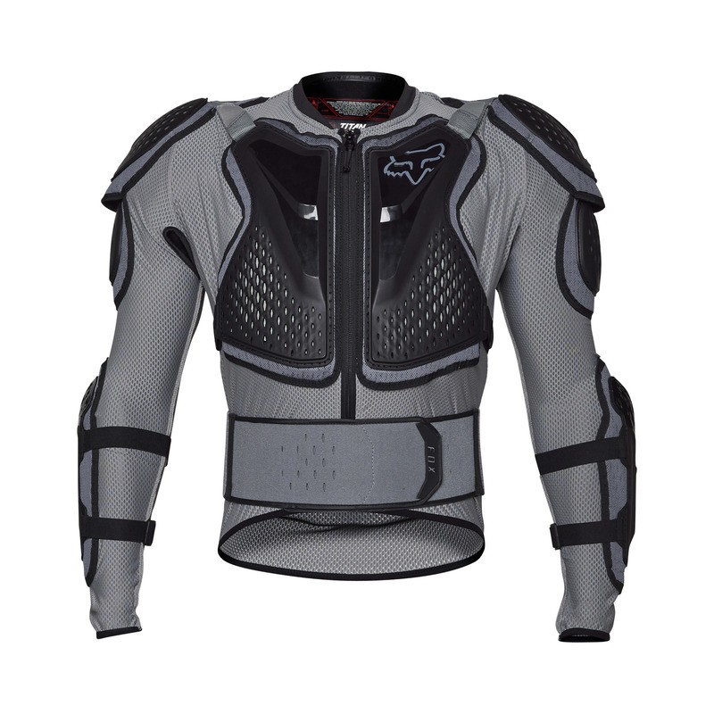 KOSZULKA Z OCHRANIACZAMI FOX TITAN SPORT CLOUD GREY XL