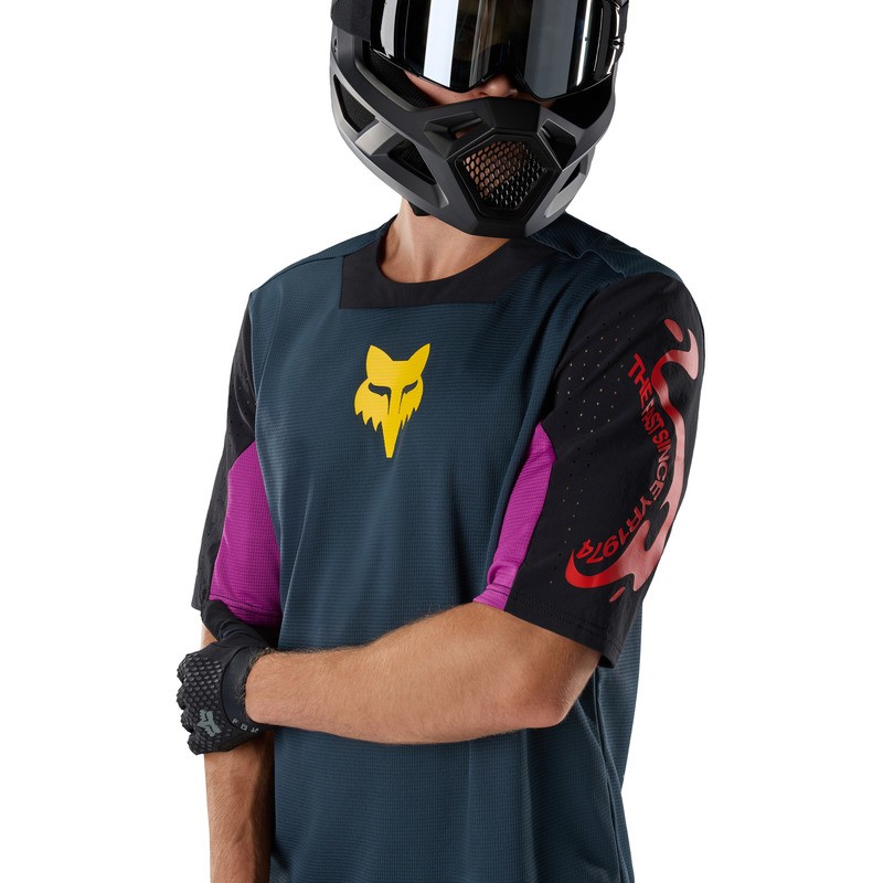 KOSZULKA ROWEROWA FOX DEFEND SS CREATION GALAXY BLUE XXL