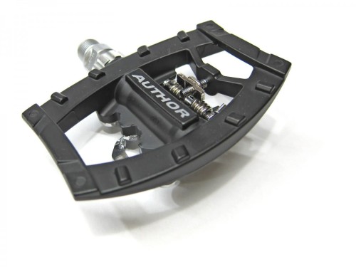 Pedały zatrz.1-stronne AUTHOR A-Sport 35 czarno-srebrne