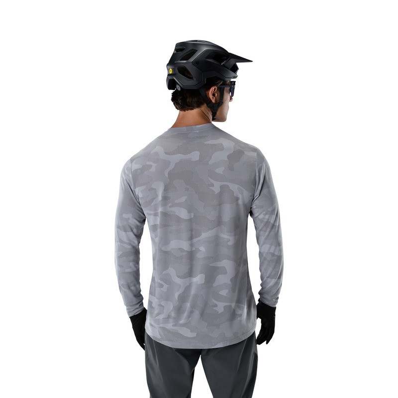 KOSZULKA ROWEROWA Z DŁUGIM RĘKAWEM FOX RANGER TRU DRI LS PEWTER L