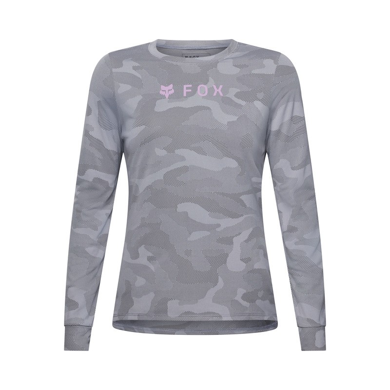 KOSZULKA ROWEROWA Z DŁUGIM RĘKAWEM DAMSKA FOX RANGER TRU DRI LS PEWTER S
