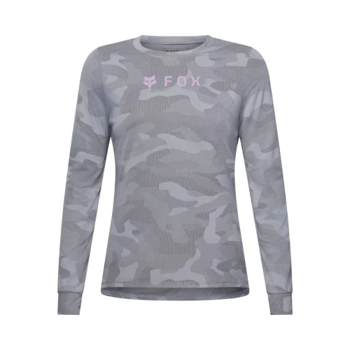 KOSZULKA ROWEROWA Z DŁUGIM RĘKAWEM DAMSKA FOX RANGER TRU DRI LS PEWTER M
