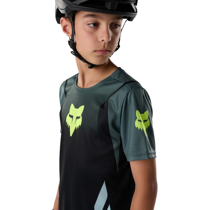 KOSZULKA ROWEROWA JUNIOR FOX RANGER SS FOUNDRY SAGE YS