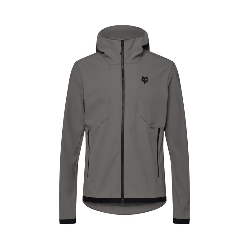 BLUZA ROWEROWA Z KAPTUREM FOX RANGER FIRE HOODIE PEWTER L