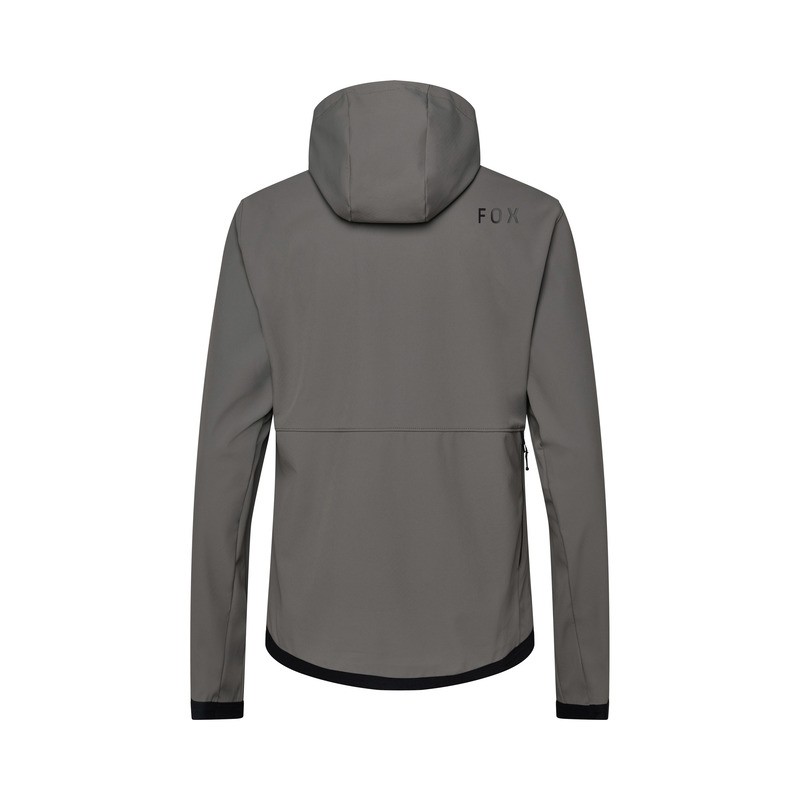 BLUZA ROWEROWA Z KAPTUREM FOX RANGER FIRE HOODIE PEWTER L