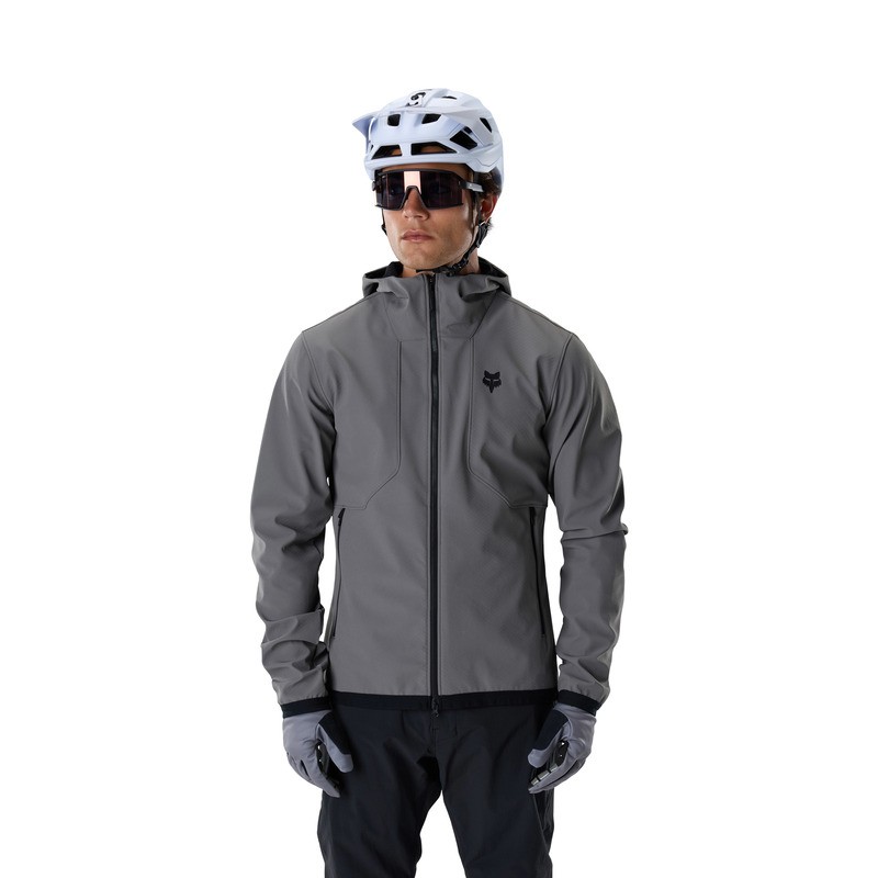 BLUZA ROWEROWA Z KAPTUREM FOX RANGER FIRE HOODIE PEWTER L