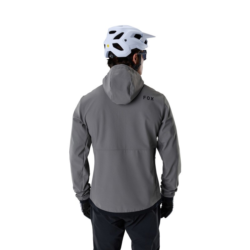 BLUZA ROWEROWA Z KAPTUREM FOX RANGER FIRE HOODIE PEWTER XL