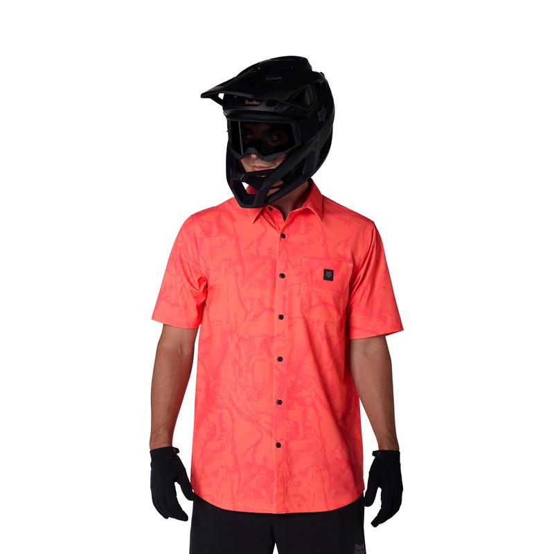 KOSZULA ROWEROWA FOX RANGER WOVEN PEACH S