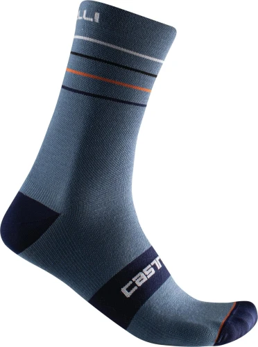 Skarpetki kolarskie Endurance 15, light steel blue/pop orange-white, rozmiar S/M (towar nowy)