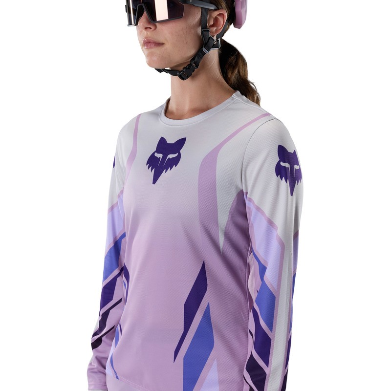 KOSZULKA ROWEROWA Z DŁUGIM RĘKAWEM DAMSKA FOX RANGER LS FOUNDRY LAVENDER DRIFT M
