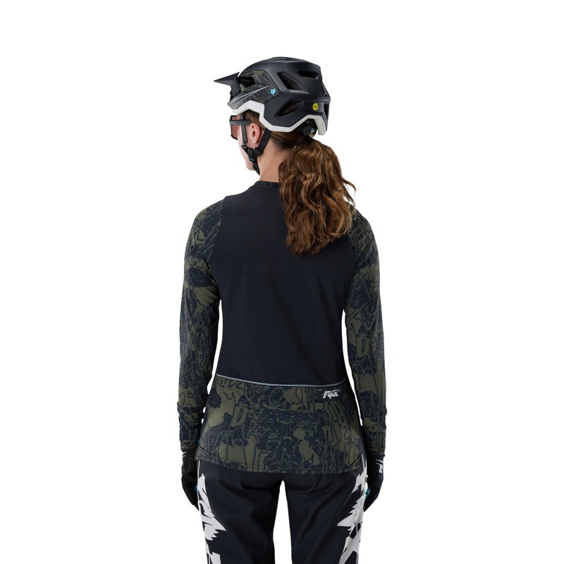 BLUZA ROWEROWA DAMSKA FOX DEFEND THERMAL LUNAR SE BLACK XS