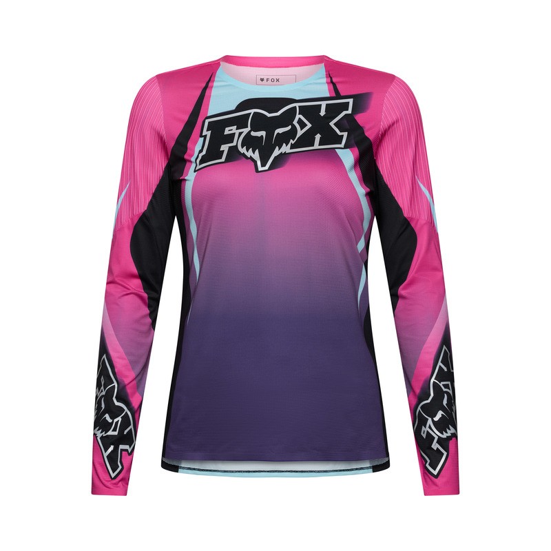 KOSZULKA ROWEROWA Z DŁUGIM RĘKAWEM DAMSKA FOX FLEXAIR LS TS57 SE PINK S