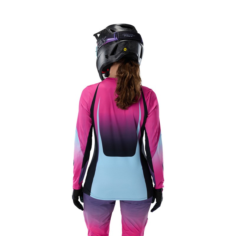KOSZULKA ROWEROWA Z DŁUGIM RĘKAWEM DAMSKA FOX FLEXAIR LS TS57 SE PINK S