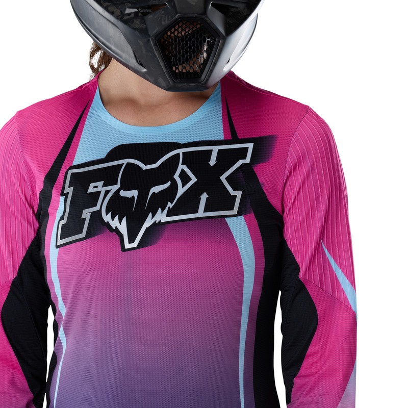 KOSZULKA ROWEROWA Z DŁUGIM RĘKAWEM DAMSKA FOX FLEXAIR LS TS57 SE PINK S