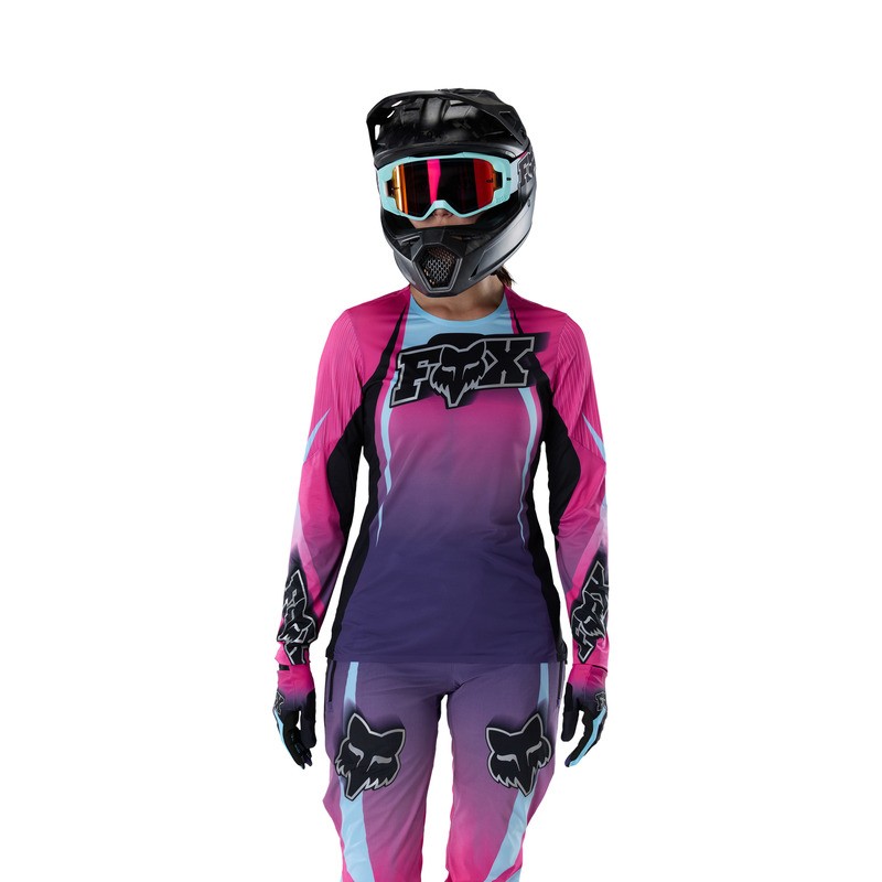KOSZULKA ROWEROWA Z DŁUGIM RĘKAWEM DAMSKA FOX FLEXAIR LS TS57 SE PINK L