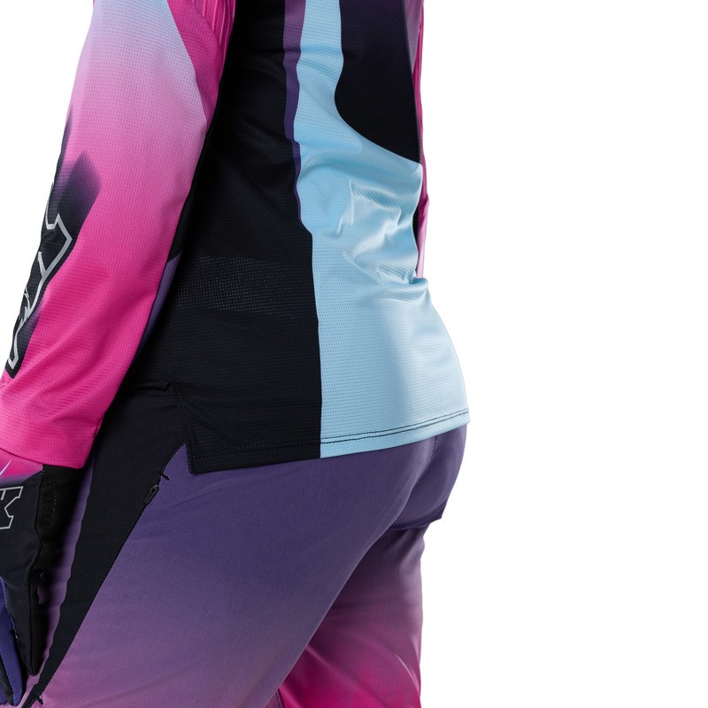 KOSZULKA ROWEROWA Z DŁUGIM RĘKAWEM DAMSKA FOX FLEXAIR LS TS57 SE PINK L
