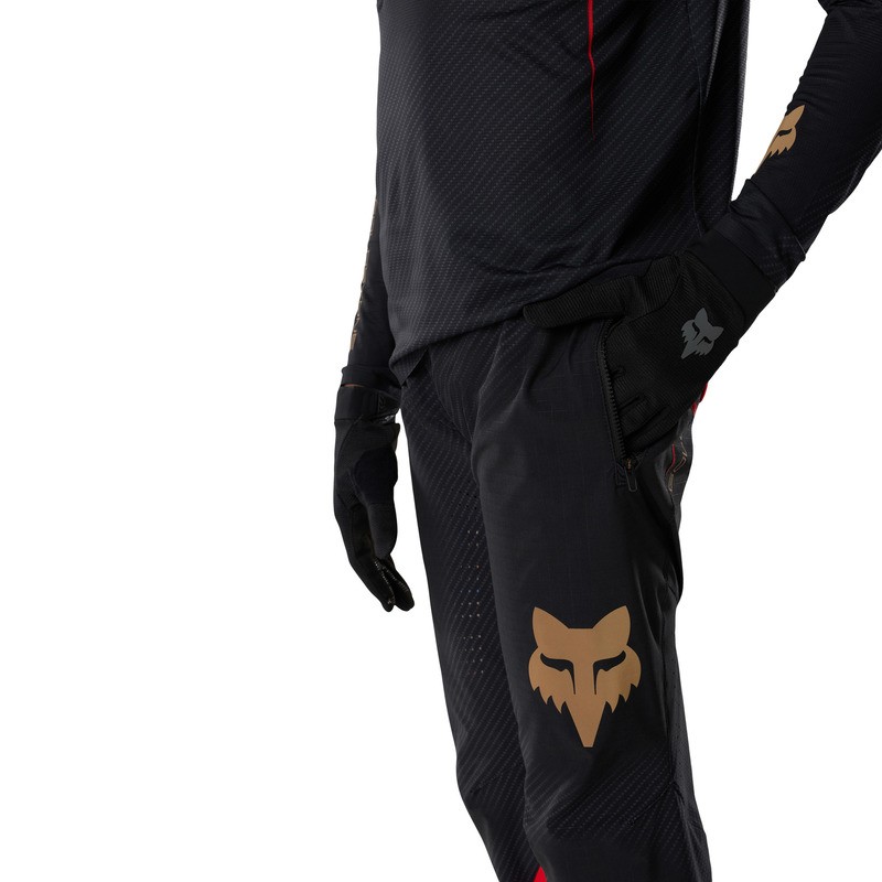 SPODNIE ROWEROWE JUNIOR FOX FLEXAIR GOLDSTONE SE BLACK Y26