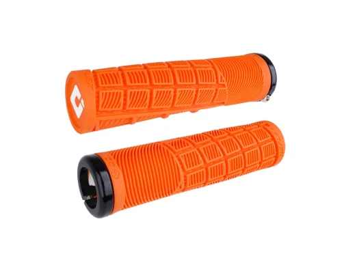 ODI Grips Reflex v2.1 Lock-On orange w/ black clamps 135mm