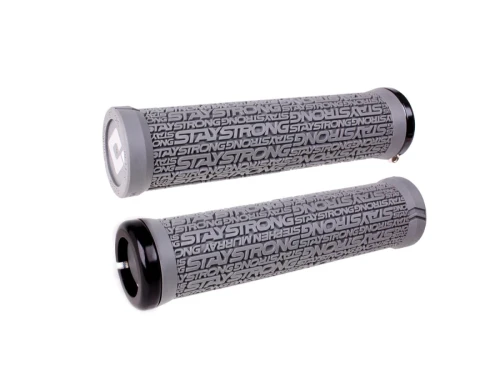 ODI Grips Stay Strong v2.1 grey w/ black clamps 135mm