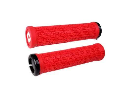 ODI Grips Stay Strong v2.1 red w/ black clamps 135mm
