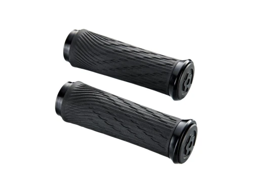 Locking Grips for Grip Shift Full Length 122mm with Black Clamps and End Plug