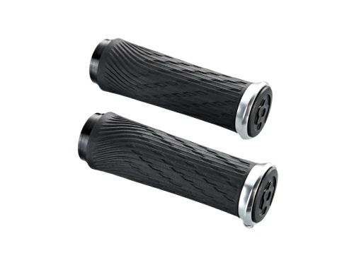 Locking Grips for Grip Shift Integrated 85mm with Silver Clamp and End Plug