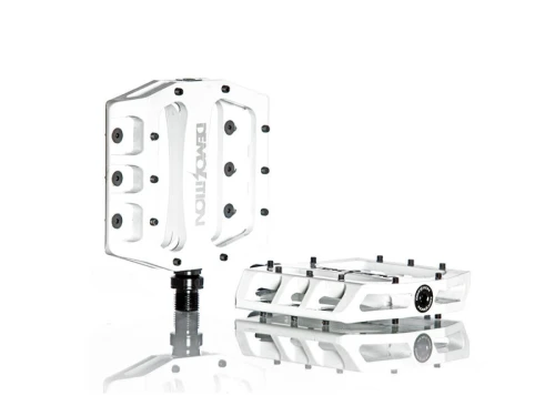 pedals, Demolition Trooper 9/16", white, CNC Alu
