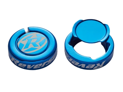 REVERSE Chip-Barends for Lock-On-Grips, 2 pcs. blue