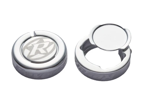 REVERSE Chip-Barends for Lock-On-Grips, 2 pcs. silver