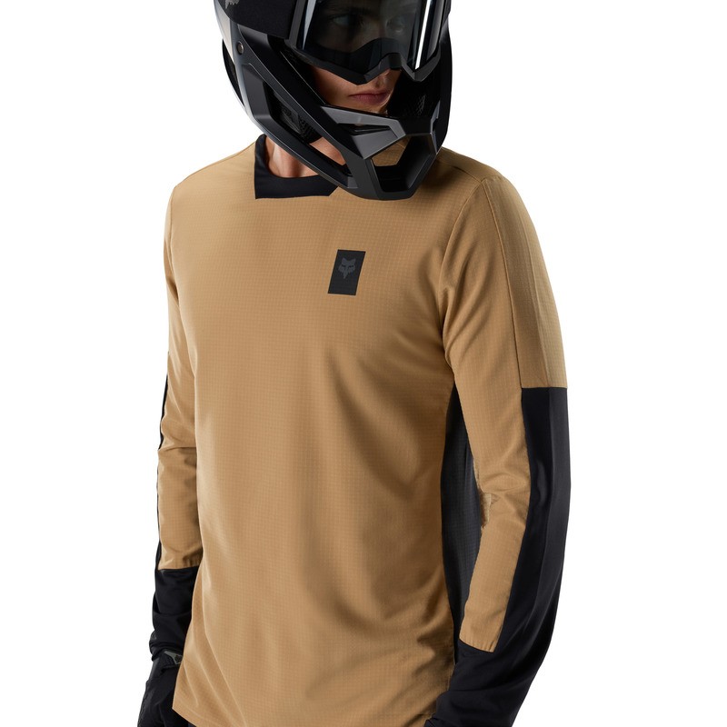 KOSZULKA ROWEROWA Z DŁUGIM RĘKAWEM FOX DEFEND THERMAL BROWN SUGAR M