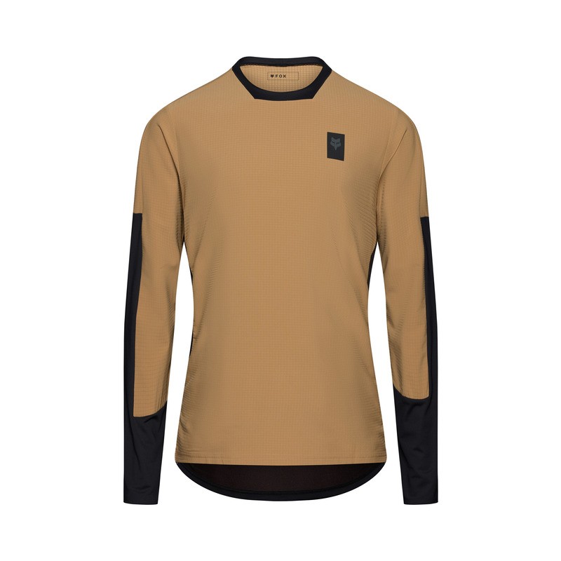 KOSZULKA ROWEROWA Z DŁUGIM RĘKAWEM FOX DEFEND THERMAL BROWN SUGAR L